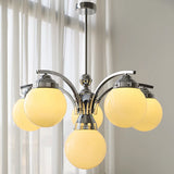 Glass Chandelier Round Design for Living Room - OpalDwell