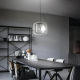 Contemporary Glass Hanging Lamp Modern Pendant OpalDwell