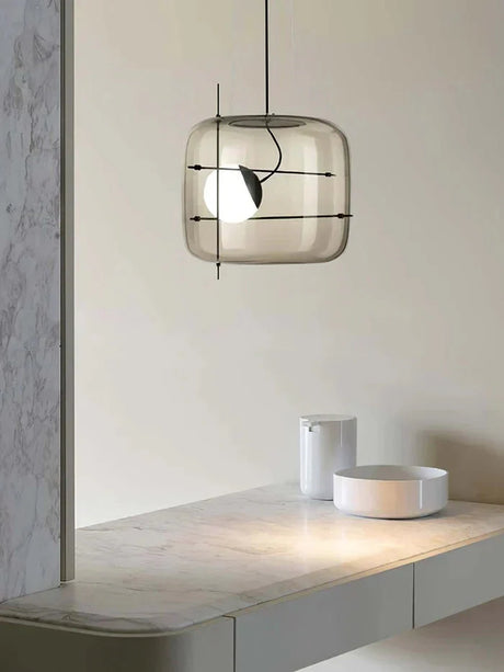 Glass Pendant Lamp for Living Space OpalDwell