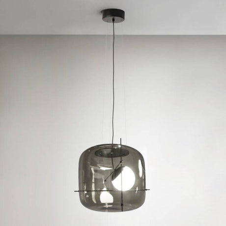 Glass Pendant Lamp Clear Finish Detail OpalDwell