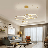 Circle Pendant Light Brown Finish Detail