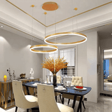 Circle Pendant Light White Finish Detail