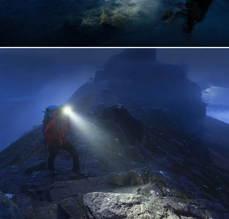 Adjustable zoom headlamp for trail use