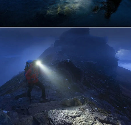 Adjustable zoom headlamp for trail use