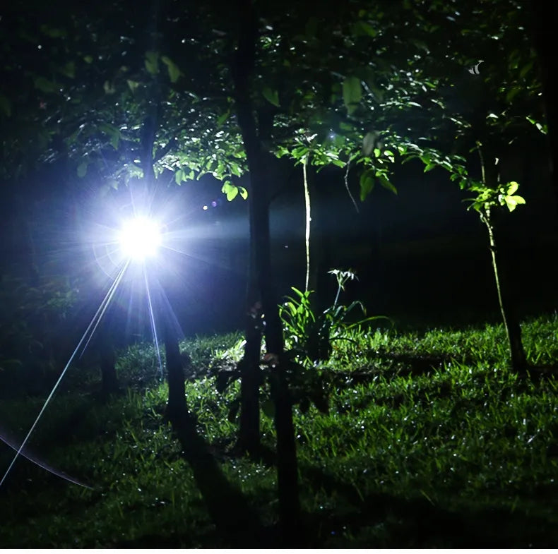 LED headlamp waterproof zoom rechargeable for outdoor use