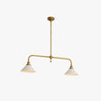 AstraVex Vintage Glass Pendant Light With White Shade