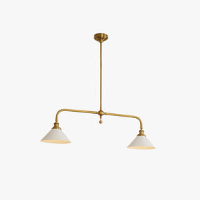 AstraVex Vintage Glass Pendant Light With White Shade