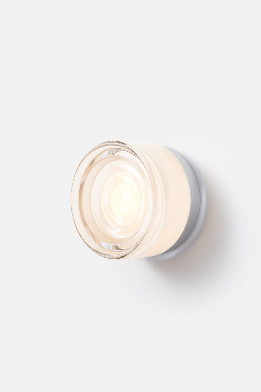 Ripple Glass Wall Sconce for Backyard Lighting