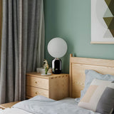 Opal Glass Table Lamp Detail