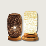 Woven Shade Table Lamp for Bedroom