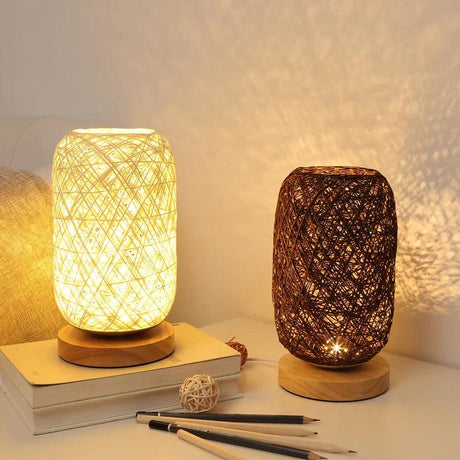 Wood Base Table Lamp Fixture