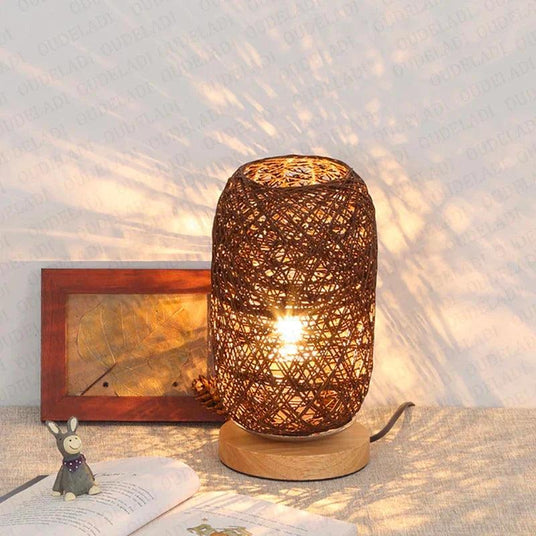 Rattan Lamp for Reading Nook
