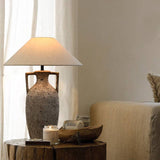 Sturdy base table lamp for living room