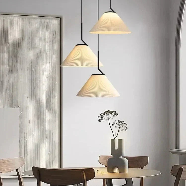Scandinavian Fabric Pendant Light – Hero View - OroDwell