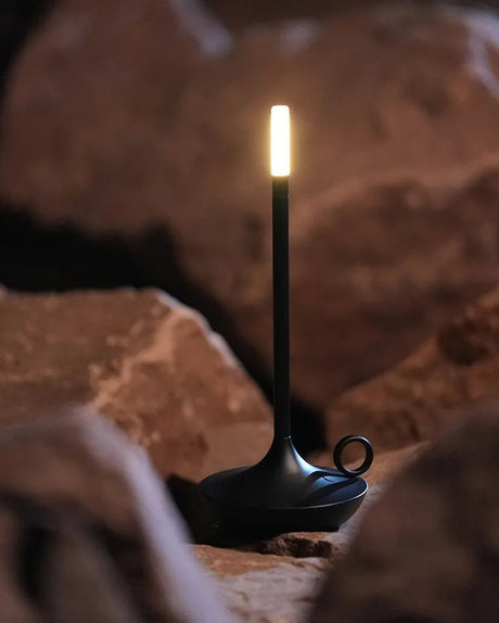 LumaCove candle-style LED table lamp full view