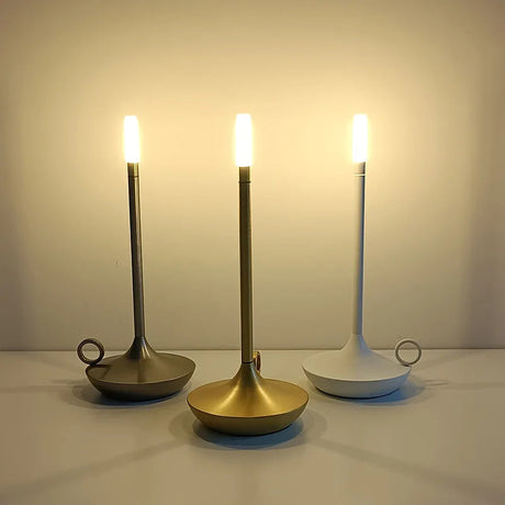 black metal minimalist table lamp for bedside lighting