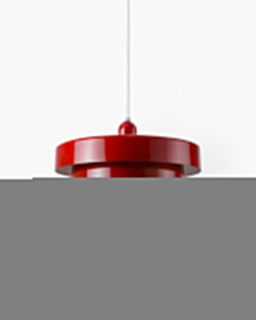 Solara Retro Orange Pendant Light lifestyle room setting - OpalDwell