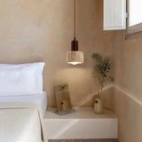 Wabi-sabi pendant light natural finish