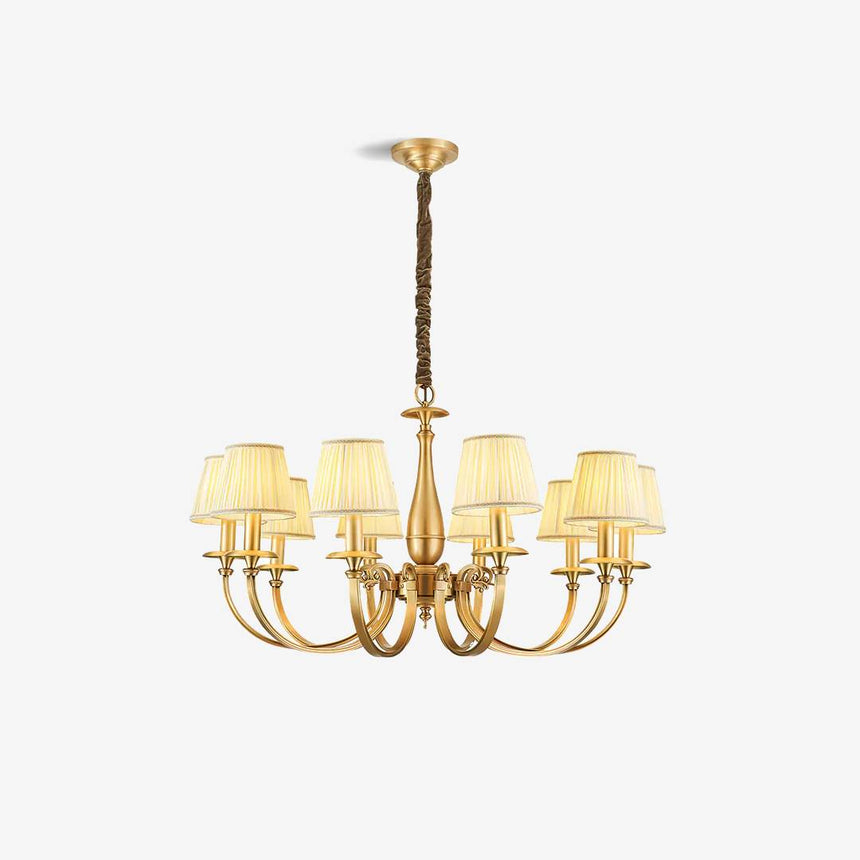 Brass Ceiling Light Fixture Detail