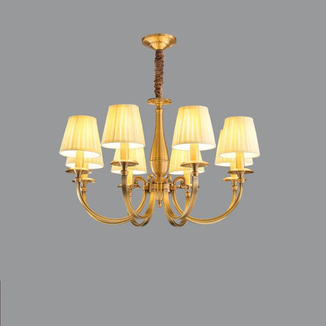 Brass Ceiling Light Fixture Detail