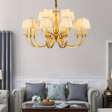 Brass Chandelier for Bedroom Ambiance
