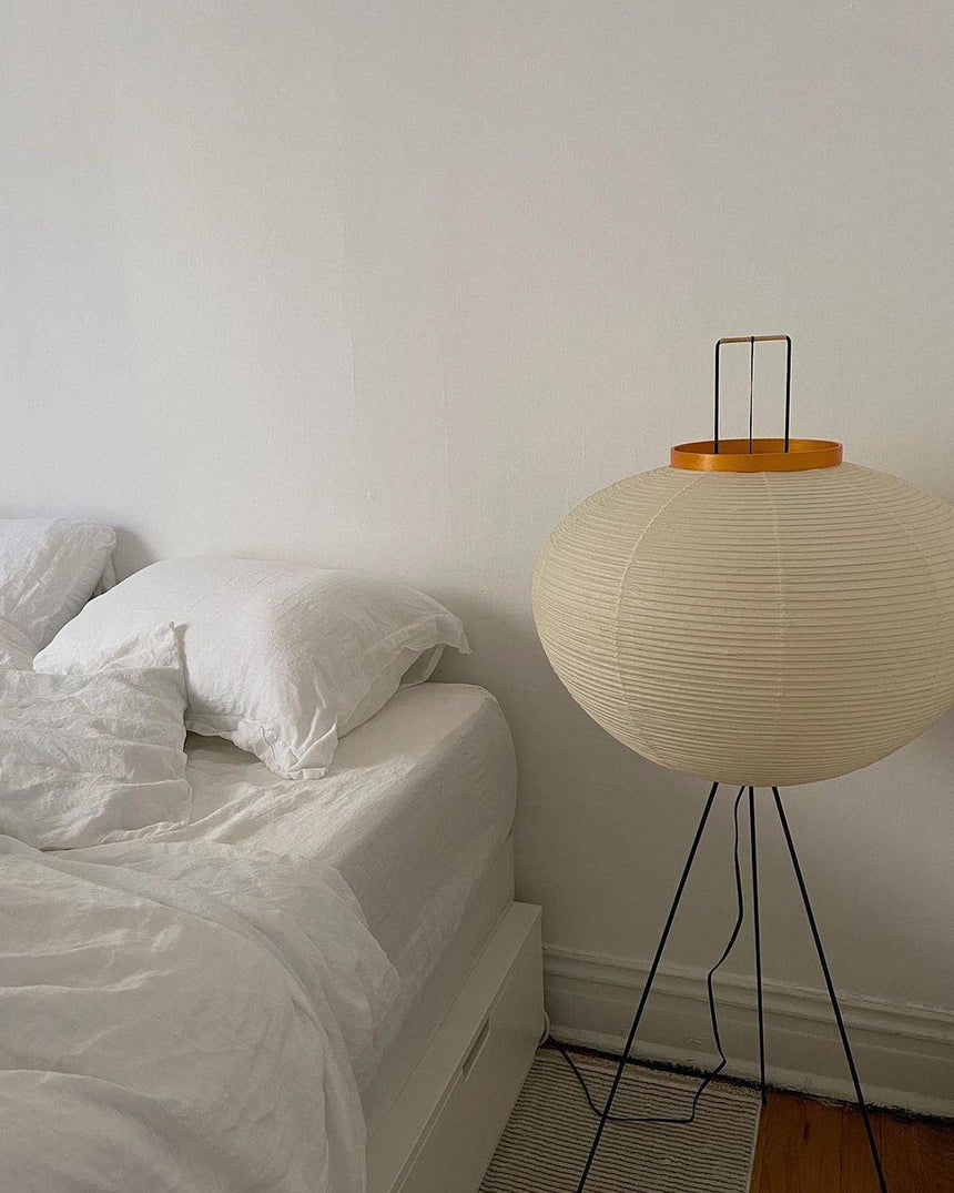 Kazumi Rice Paper Floor Lamp by OpalDwell Soft Ambient Glow OpalDwell
