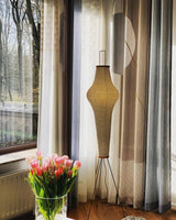 Kazumi Rice Paper Floor Lamp by OpalDwell Soft Ambient Glow OpalDwell
