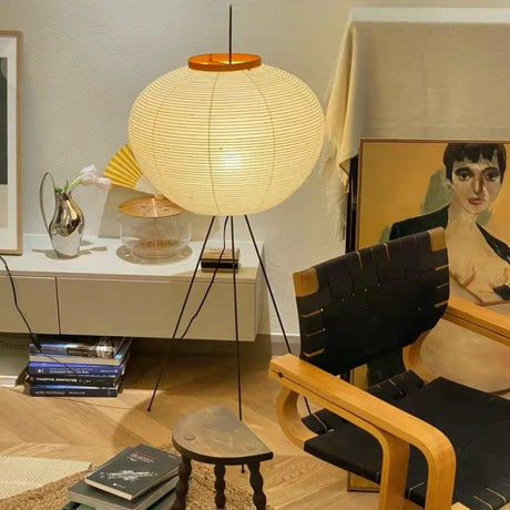 Kaze Rice Paper Floor Lamp - Japanese-Inspired Ambient Glow OpalDwell