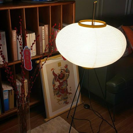 Kaze Rice Paper Floor Lamp - Japanese-Inspired Ambient Glow OpalDwell