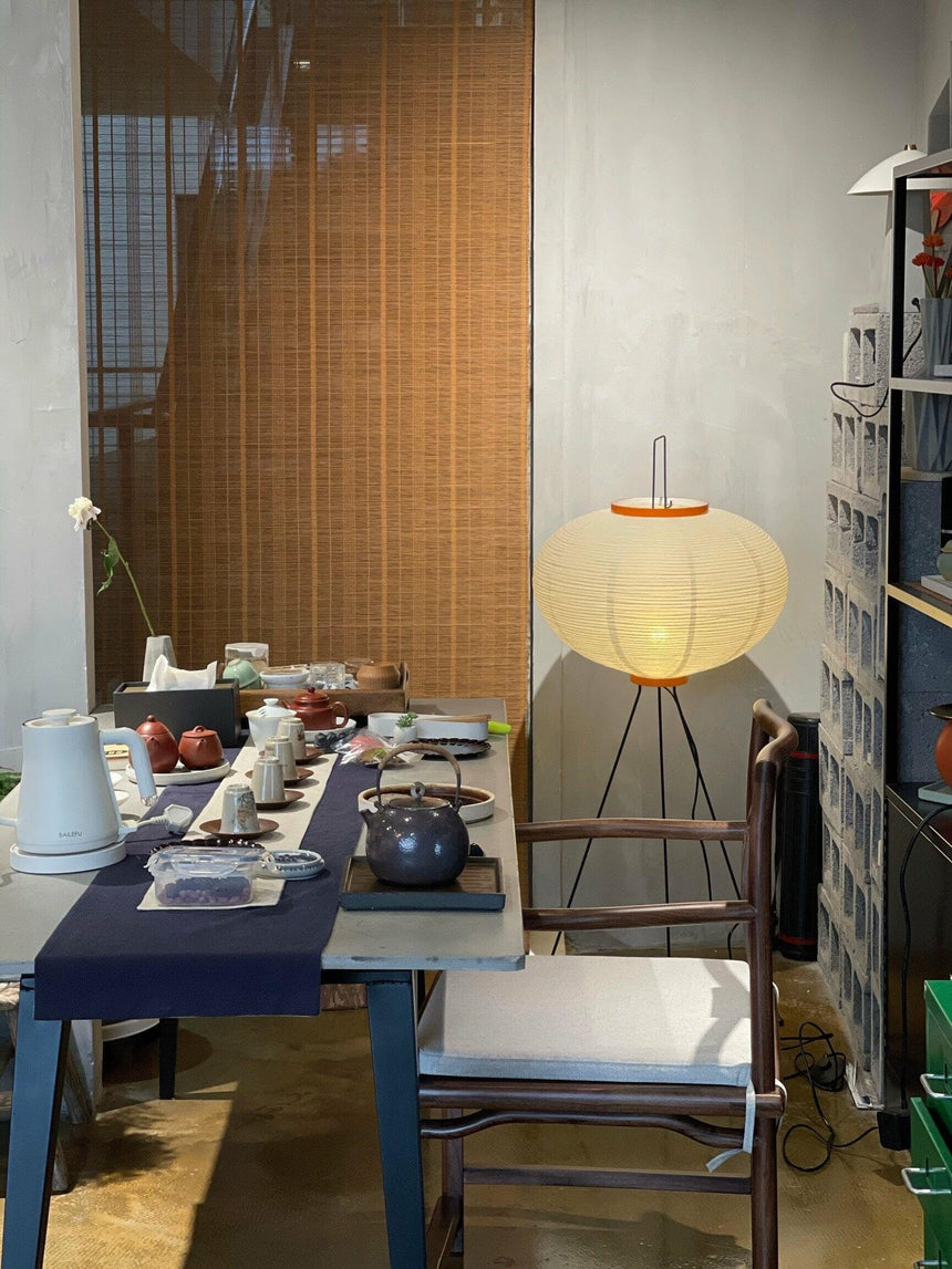 Kazumi Floor Lamp Natural Materials Detail