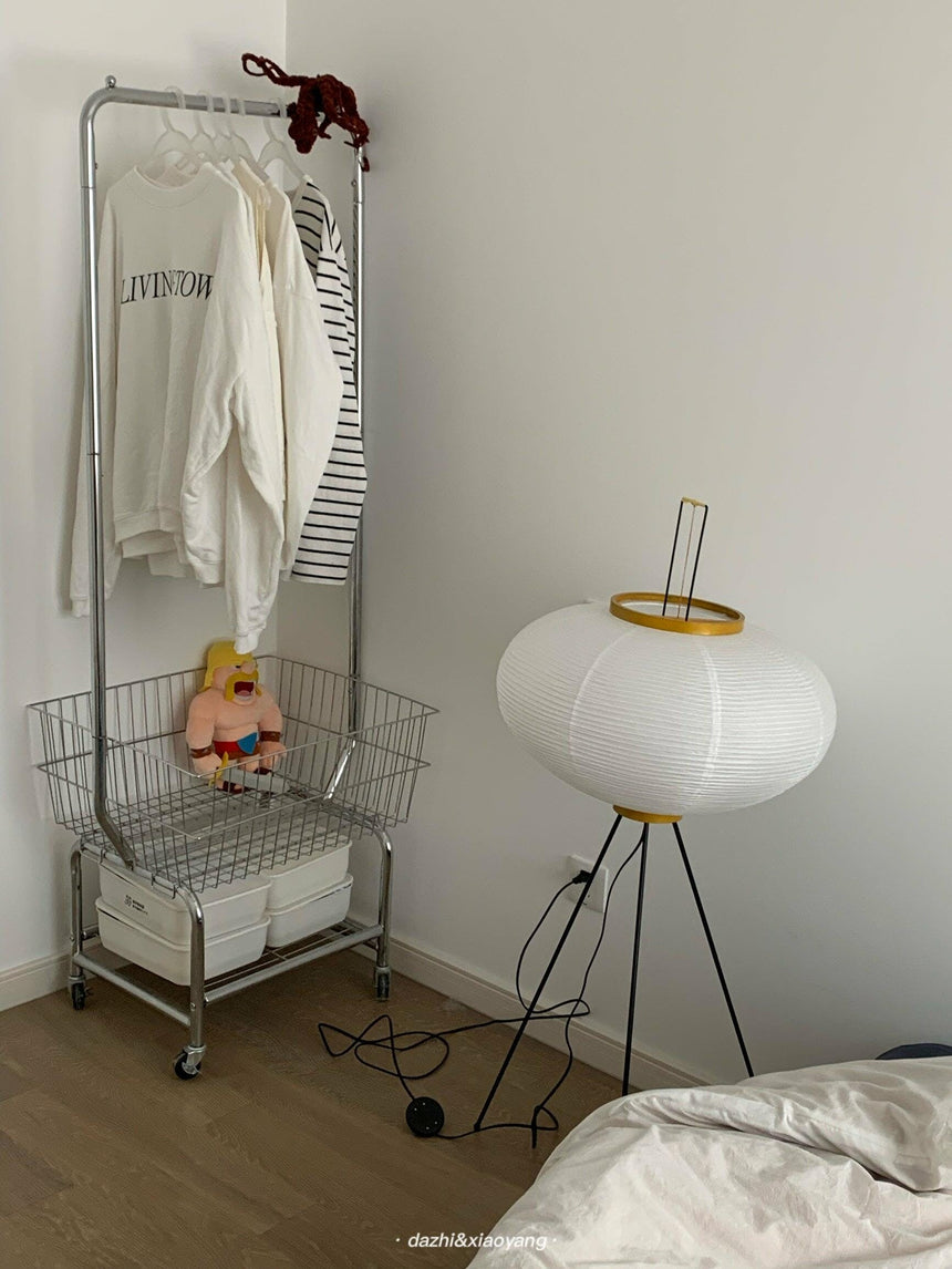 Kazumi Rice Paper Floor Lamp by OpalDwell Soft Ambient Glow OpalDwell