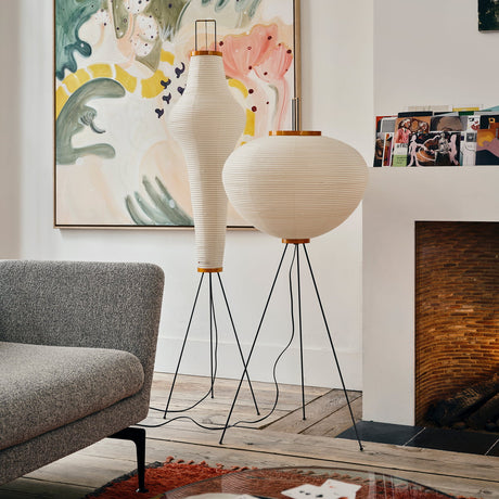 Kaze Rice Paper Floor Lamp - Japanese-Inspired Ambient Glow OpalDwell