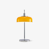 Table Lamp Orange Finish Detail View OpalDwell
