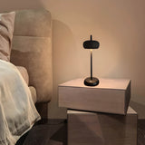 NexaLite Metal Table Lamp close-up – square design | OroDwell