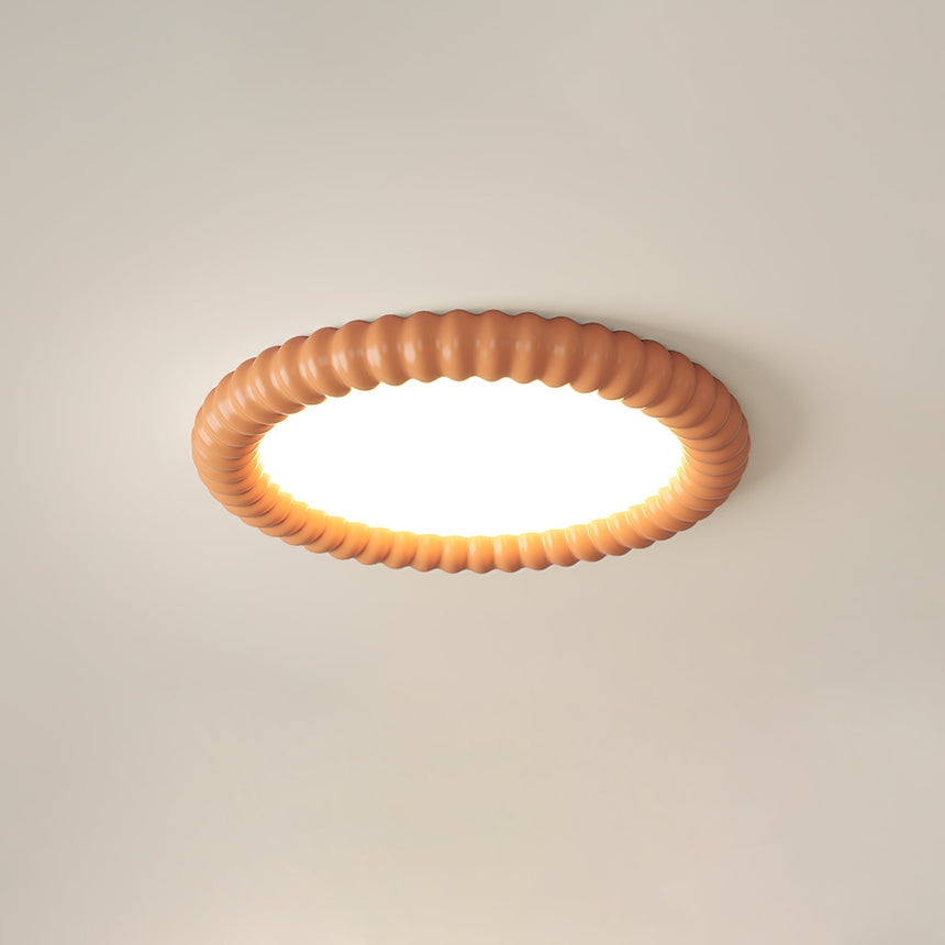 Ceiling Light Round Silhouette Detail View - OroDwell