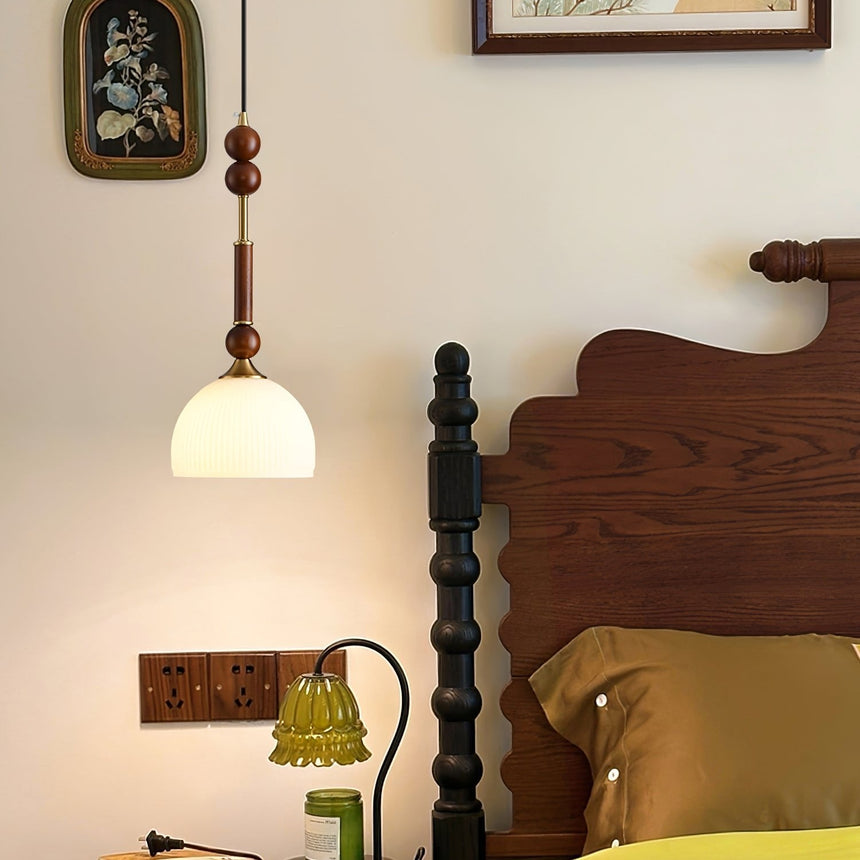 Classic Pendant Lamp Installed Above Dining Table
