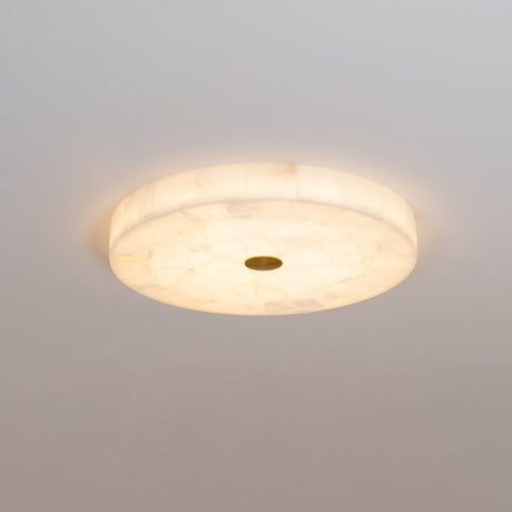 Alabaster Ceiling Light Classic Circular Design