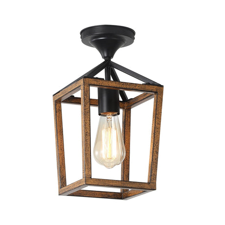 Rustic Flush Mount Ceiling Light for Kitchen