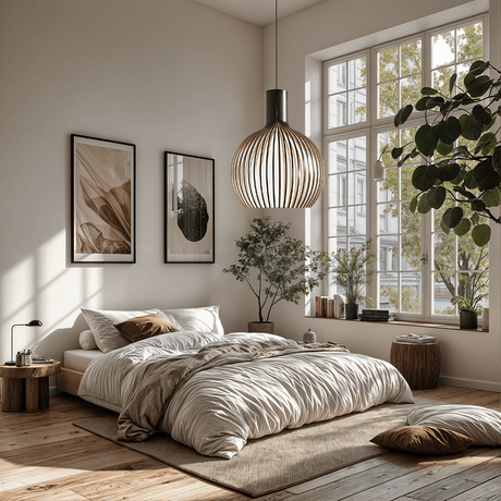 Bamboo Pendant Light for Nordic and Rustic Interiors