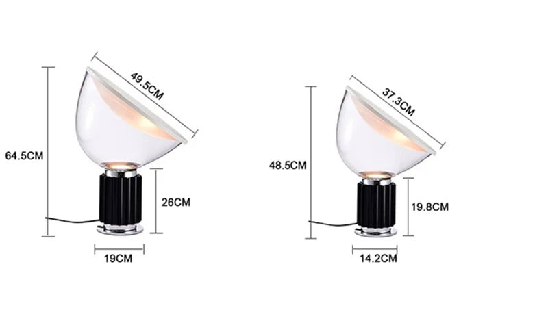 Table lamp paired with modern decor