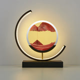 Glass Moon Lamp LED Warm Light for Living Room