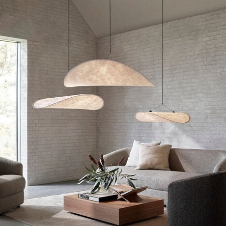Silk Leaf LED Chandelier for Bedroom