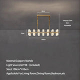 Gold finish pendant light for living rooms