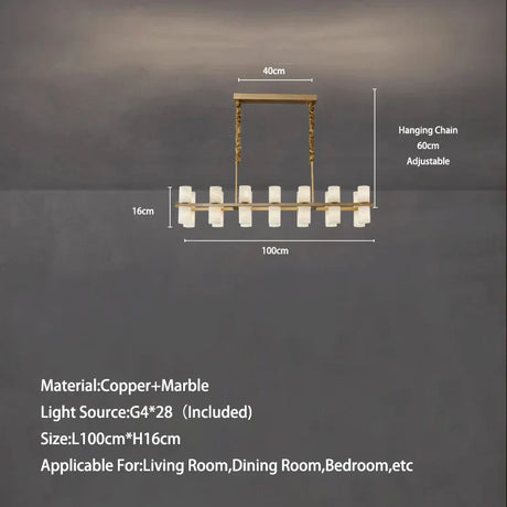 Gold finish pendant light for living rooms