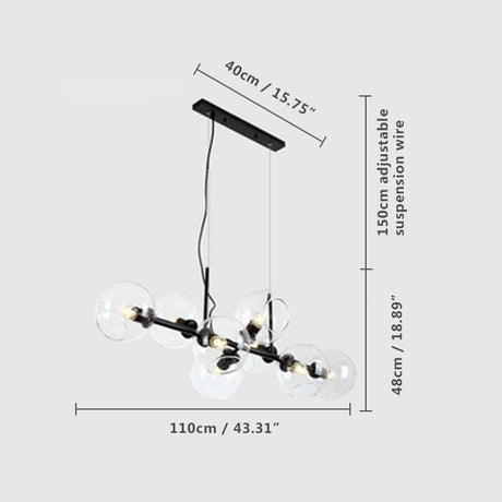 Bubble Chandelier Standard Ceiling Compatible Design