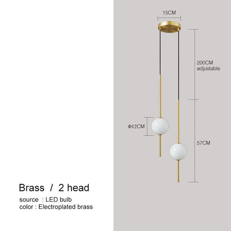 OrionGlow Pendant Light – White Glass Shade Design