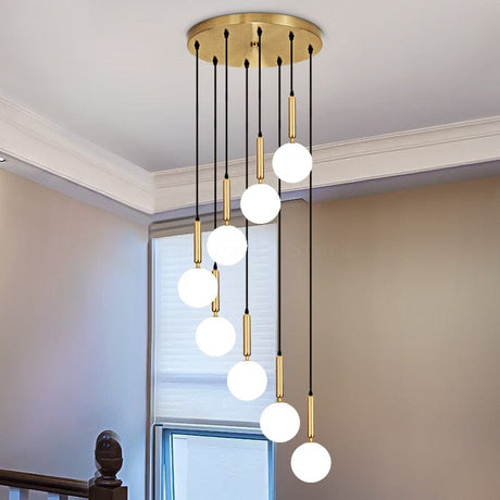Aveline Orb Glass Chandelier for Living Room