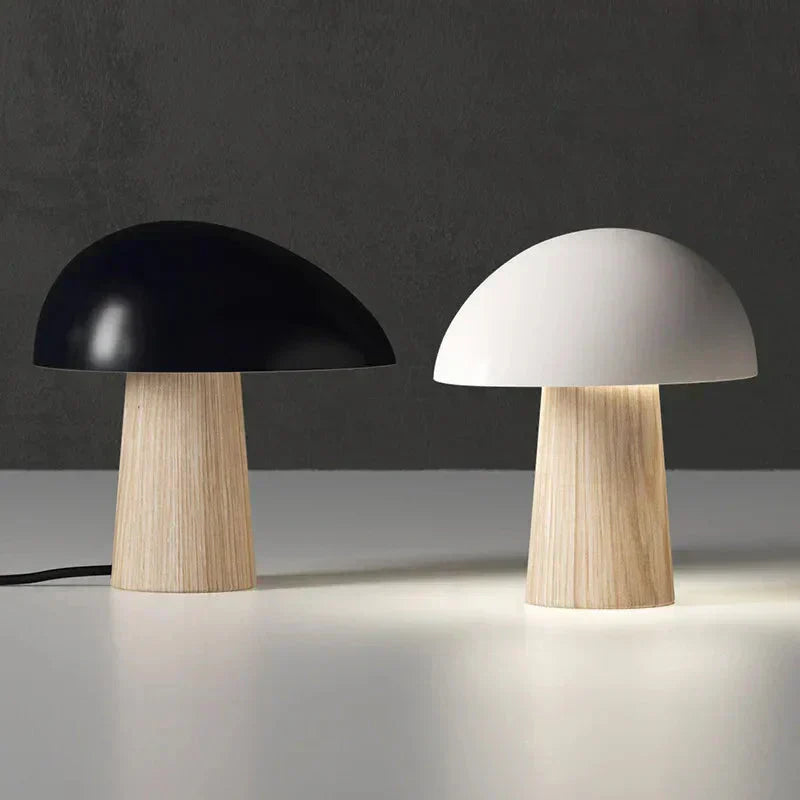 Wood table lamp for modern living room decor