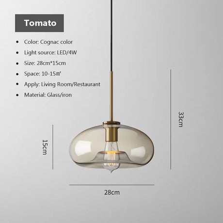 Pendant light installed in modern interior