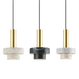 Rowen marble pendant light close-up texture view